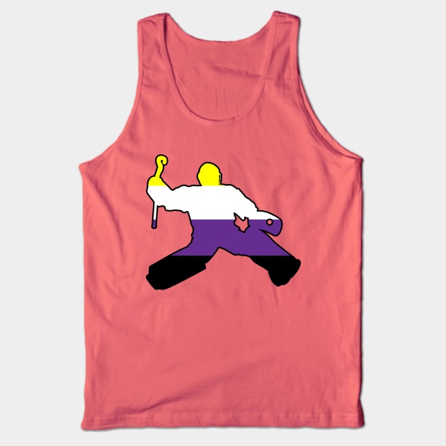 Field Hockey Goalie: Nonbinary Pride Tank Top by ziafrazier